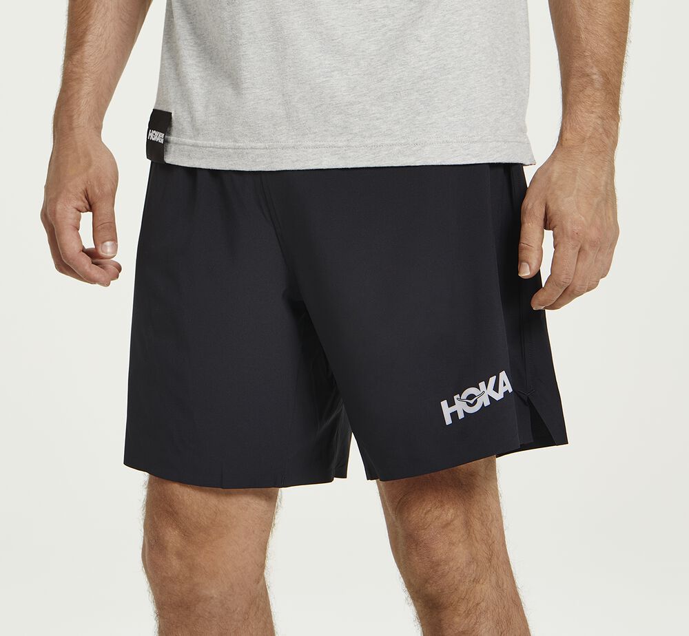 Hoka One One Glide 7" Shorts Herr Svarta - SE-6029571
